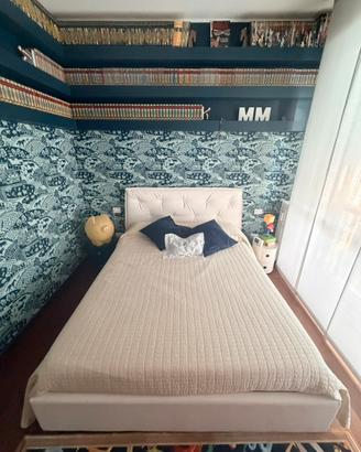 Letto matrimoniale + comodini Kartell