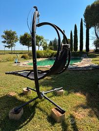 Sedie dondolo sdraio sa giardino o piscina