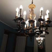 Lampadario in bronzo