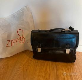 Borsa Zippo originale, in cuoio