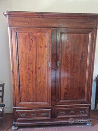 Armadio due ante con cassetti