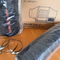 AC Infinity CLOUDLINE T4 + Filtro Spider Farmer