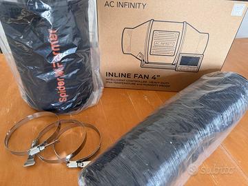 AC Infinity CLOUDLINE T4 + Filtro Spider Farmer