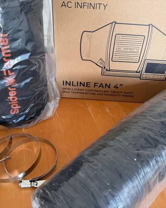 AC Infinity CLOUDLINE T4 + Filtro Spider Farmer