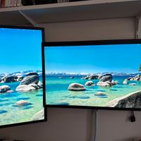 2 Montior LG Ultrafine Mac 24” 4K e 27” 5K