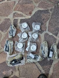 N.6 faretti completi di trasformatore.