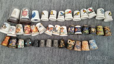 Lotto 40 ditali da collezione vintage