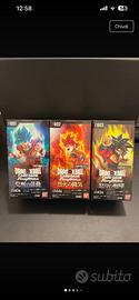 DRAGON BALL Lotto 3 Booster Box Jap FB01-FB02-FB03