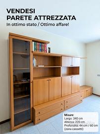 Parete Attrezzata - Mobile Soggiorno in Legno 