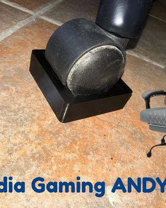Blocca ruote sedia gaming Stampato in 3D