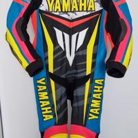 Tuta moto pelle personalizzata YAMAHA 50
