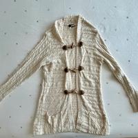 Cardingan color panna con alamari