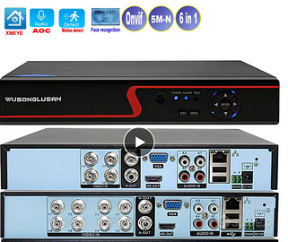 Dvr Nvr 8 CH 5MP-N 1080P Xmeye Smart sorveglianza