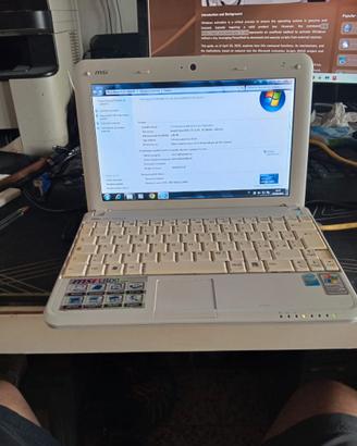 NETBOOK MSI U100 FUNZIONANTE