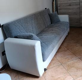 Divano letto bianco grigio