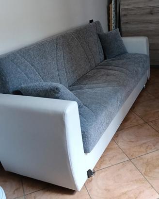 Divano letto bianco grigio