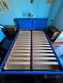 Letto matrimoniale extra lungo con contenitore