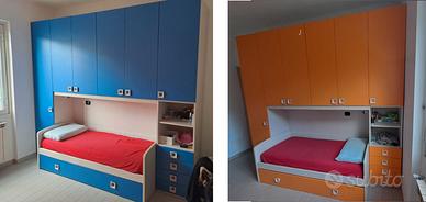 Cameretta ragazzi  2 + 2  letti