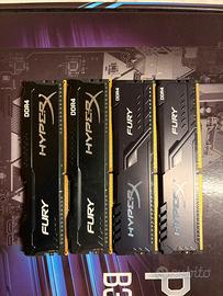 RAM DDR4 32 GB Kingston HyperX Fury 2666MHz CL16