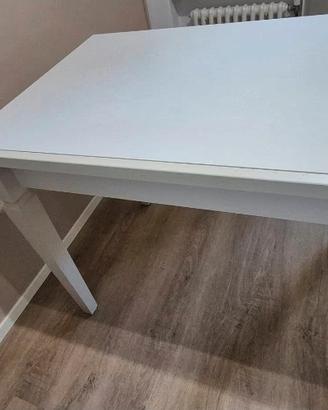 Tavolo legno bianco allungabile LUBE