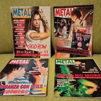 Set 4 riviste Metal Shock Europa