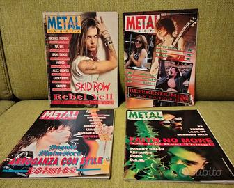 Set 4 riviste Metal Shock Europa
