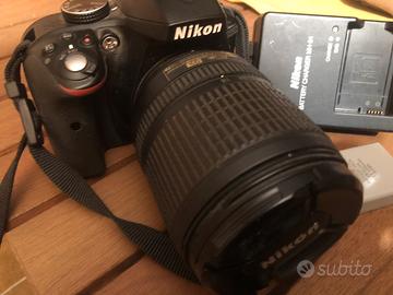 Nikon d3300 obiettivo 18-105, usata poco, euro 250