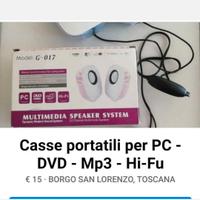 Casse multimedia speaker system per Pc - Smarphone