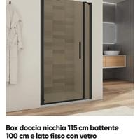 Box doccia nicchia 115 cm 