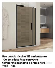 Box doccia nicchia 115 cm 