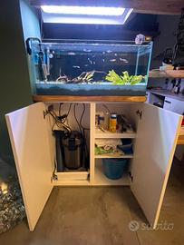 Acquario 100 lt con mobiletto