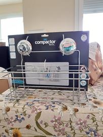 Porta oggetti da bagno con ventose 30x15xH=20