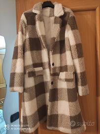 Cappotto a quadri taglia M