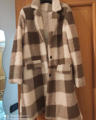 Cappotto a quadri taglia M