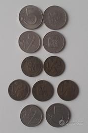 Monete Korun Cecoslovacchia 1960/70