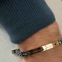 Bracciale uomo acciaio