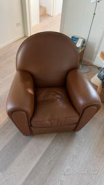 Poltrona Frau Vanity marrone Pelle Frau come nuova