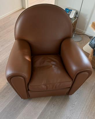 Poltrona Frau Vanity marrone Pelle Frau come nuova