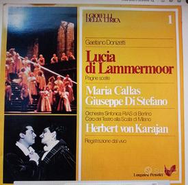 dischi in vinile LP 33 giri di musica lirica