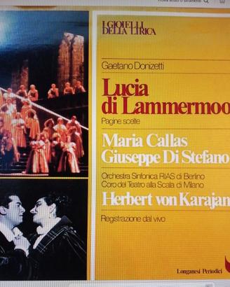 dischi in vinile LP 33 giri di musica lirica