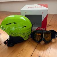 Casco  sci e occhiali neve per bambino