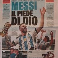 Gazzetta dello sport Messi campion mondo Argentina