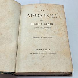 Libro Antico 1866 Gli Apostoli Per Ernesto Renan