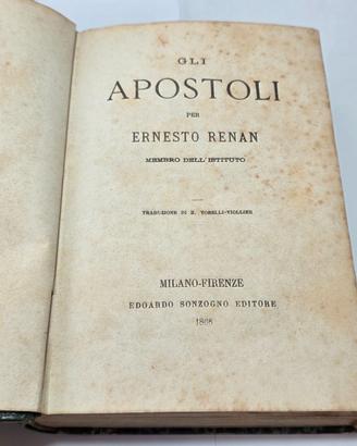Libro Antico 1866 Gli Apostoli Per Ernesto Renan