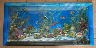 Cornice Accademia - Acquario pesci dipinto a mano