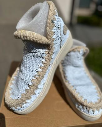 Stivaletti / Sneakers Mou paillettes bianchi