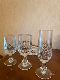 Servizio bicchieri di cristallo