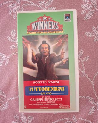 CASSETTA VHS - TUTTO BENIGNI DAL VIVO