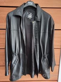 Giaccone in pelle da uomo