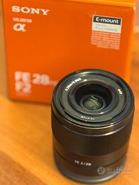 Sony FE 28mm F2 SEL28F20 come nuovo